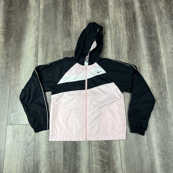 Nike Pink/Black Windbreaker Jacket - Picture 1 of 12